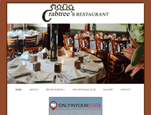 Tablet Screenshot of crabtreesrestaurant.com